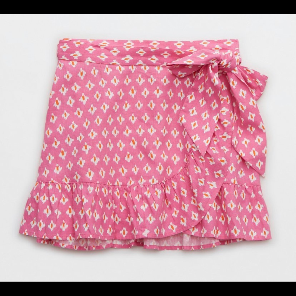 AERIE Wrap Mini Skirt 🦄